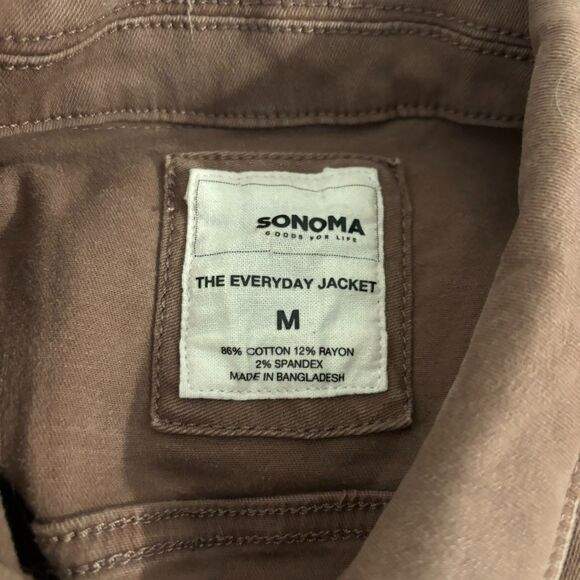 Sonoma size Medium Neutral Brown Fall Time Business Casual Capsule Jacket - Picture 4 of 8